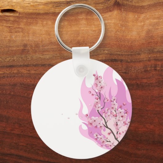 Demon Slayer Nezuko geïnspireerd Sleutelhanger (Achterkant)