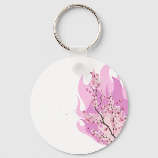 Demon Slayer Nezuko geïnspireerd Sleutelhanger (Achterkant)