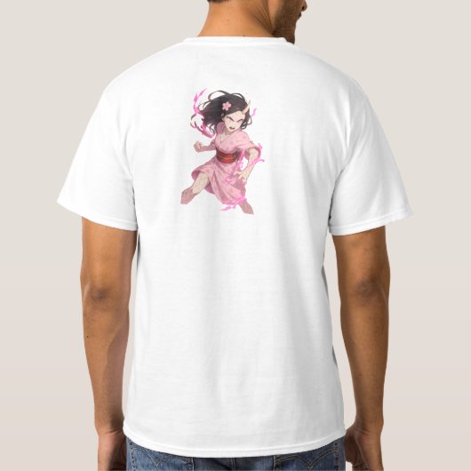 Demon Slayer Nezuko geïnspireerd T-shirt (Achterkant)