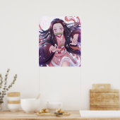 Demon Slayer Nezuko Kamado Poster (Keuken)