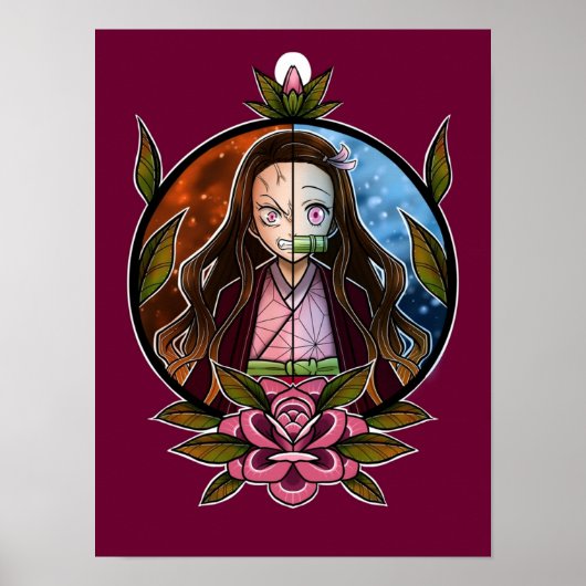 Demon Slayer Nezuko Poster (Voorkant)