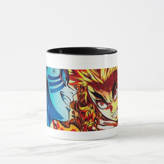 Demon slayer (Rengoku kyojuro en akaza) Vecht Mok (Midden)