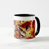 Demon slayer (Rengoku kyojuro en akaza) Vecht Mok (Voorkant rechts)