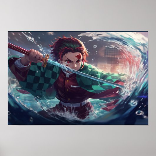 Demon Slayer Tanjiro Poster (Voorkant)