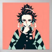 Demon Slayer Tanjiro Poster (Voorkant)