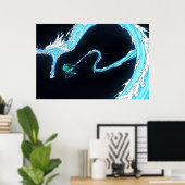 Demon Slayer Tanjiro Water Breathing Poster (Thuiskantoor)