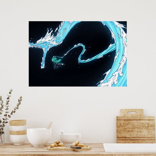 Demon Slayer Tanjiro Water Breathing Poster (Keuken)