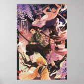 Demon Slayer Tanjirou Nezuko Zenitsu Inosuke Shin Poster (Voorkant)