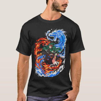 demon slayer water en brand T-Shirt