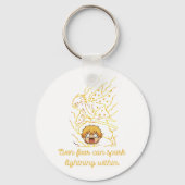 Demon Slayer Zenitsu geïnspireerd Sleutelhanger (Voorkant)