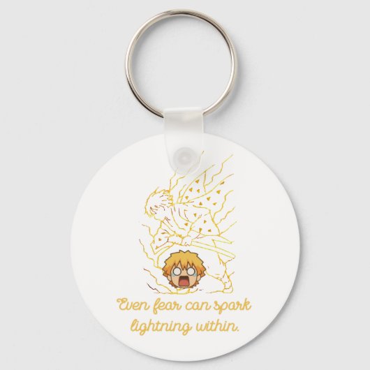 Demon Slayer Zenitsu geïnspireerd Sleutelhanger (Voorkant)