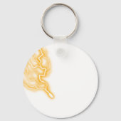 Demon Slayer Zenitsu geïnspireerd Sleutelhanger (Achterkant)