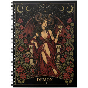 Demon, Starlit Tarot Kunst Notitieboek