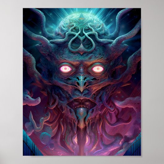 Demon Surreal Dark Fantasy Art Poster (Voorkant)