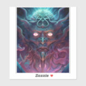 Demon Surreal Dark Fantasy Art Sticker (Vel)