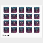 Demon Surreal Dark Fantasy Art Vierkante Sticker (Vel)