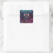 Demon Surreal Dark Fantasy Art Vierkante Sticker (Tas)