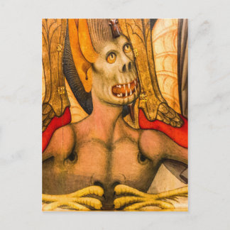 demon tanden monster angst schrik halverwege briefkaart