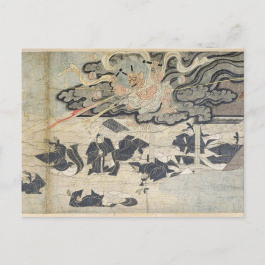 Demon Thunder, Tenjin Shrine, Kamakura Period Briefkaart (Voorkant)