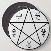 Demon Trap-Button Ronde Button 6,0 Cm (Voorkant /achterkant)