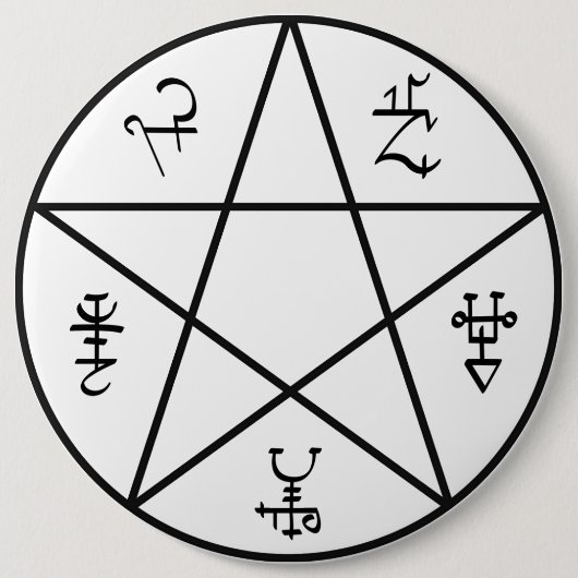 Demon Trap-Button Ronde Button 6,0 Cm (Voorkant)