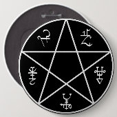 Demon Trap-Button Ronde Button 6,0 Cm (Voorkant /achterkant)