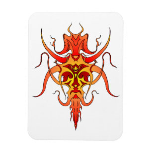Demon Tribale Tattoo Ontwerp Magneet