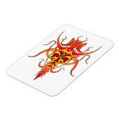 Demon Tribale Tattoo Ontwerp Magneet (Linkerzijde)