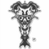 Demon uit de Onderwereld buste v0.3 Sticker (Voorkant)