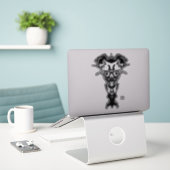 Demon uit de Onderwereld buste v0.3 Sticker (Laptop op bureau)