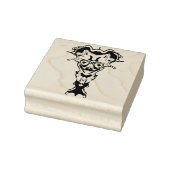 Demon van de onderwereld's buste rubberstempel (Stempel)