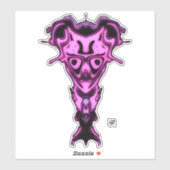 Demon van de onderwereld's buste v0.1 sticker (Vel)