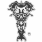 Demon van de onderwereld's buste v0.3 sticker (Voorkant)