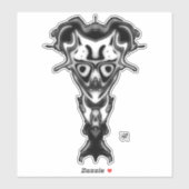 Demon van de onderwereld's buste v0.3 sticker (Vel)