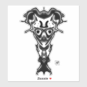 Demon van de onderwereld's buste v0.3 sticker