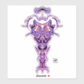 Demon van de onderwereld's buste v1.1 sticker (Vel)