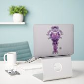 Demon van de onderwereld's buste v1.1 sticker (Laptop op bureau)