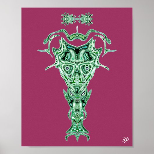 Demon van de onderwereld's buste v2.1 poster (Voorkant)