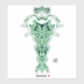 Demon van de onderwereld's buste v2 sticker (Vel)