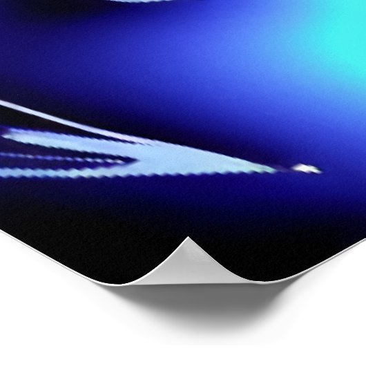 Demon van water en vuur | AI Art Poster (Hoek)