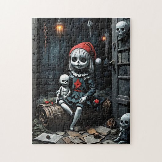 Demon voor kerst legpuzzel (Verticaal)