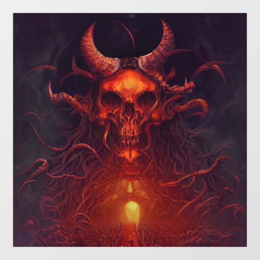 Demon Window Cling Raamsticker (Vel)