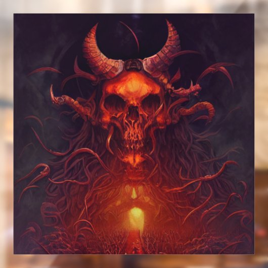 Demon Window Cling Raamsticker (Vel 2)