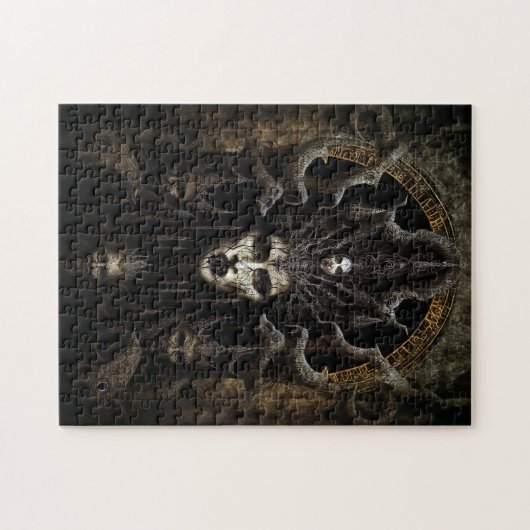 Demon Woman Monster Horror Art Legpuzzel (Horizontaal)