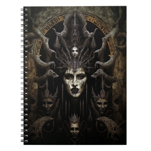 Demon Woman Monster Horror Art Notitieboek (Voorkant)