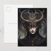 Demon Woman Queen Dark Fantasy Art Briefkaart (Voorkant / Achterkant)