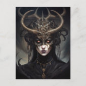 Demon Woman Queen Dark Fantasy Art Briefkaart (Voorkant)