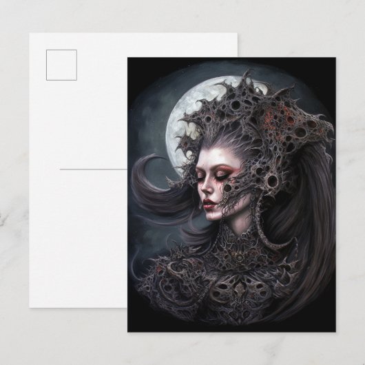 Demon Woman Queen Dark Fantasy Art Briefkaart (Voorkant / Achterkant)
