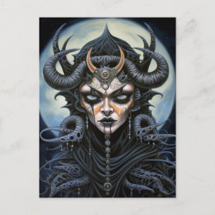 Demon Woman Queen Dark Fantasy Art Briefkaart