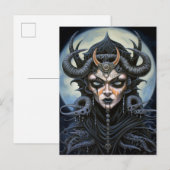 Demon Woman Queen Dark Fantasy Art Briefkaart (Voorkant / Achterkant)